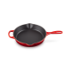 Koekenpan Ronde Gietijzeren 26 cm Kersenrood