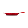 Zie dia Koekenpan Ronde Gietijzeren 26 cm Kersenrood