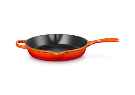 Koekenpan Ronde Gietijzeren 26 cm Vulkanisch Oranje