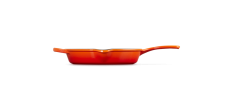Koekenpan Ronde Gietijzeren 26 cm Vulkanisch Oranje
