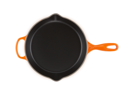 Koekenpan Ronde Gietijzeren 26 cm Vulkanisch Oranje