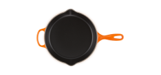 Poêle en Fonte Skillet Rond 26 cm Orange Volcanique