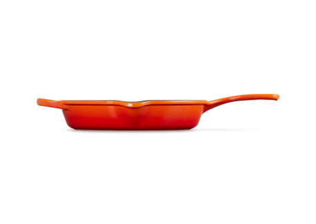Poêle en Fonte Skillet Rond 26 cm Orange Volcanique