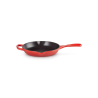 Zie dia Koekenpan Ronde Gietijzeren 20 cm Kersenrood