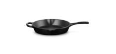 Poêle en Fonte Skillet Rond 26 cm Noir Mat