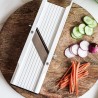 Zie dia Premium Japanse Mandoline Snijder 95 mm