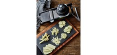 Swing Plus Noire Mandoline de Cuisine Lame Droite, Julienne 4 et 10 mm