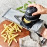 Voir la slide Vantage Standard Mandoline de Cuisine Inox Lame V, Julienne 4, 7 et 10