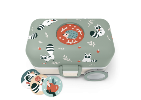 Tresor Bento LunchBox Kids Vert Raccoon 800 ml