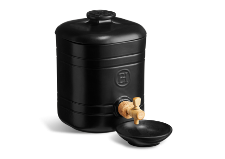 Vinaigrier en Céramique Noir Mat Truffe 2,5 l