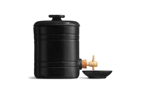 Vinaigrier en Céramique Noir Mat Truffe 2,5 l