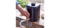 Vinaigrier en Céramique Noir Mat Truffe 2,5 l