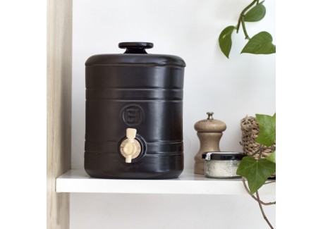 Azijnmaker Keramiek Mat Zwart Truffel 2,5 l