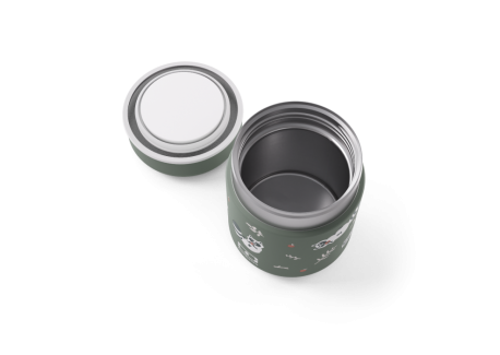 Boîte Bento LunchBox Isotherme Kids Raccoon Green 280 ml
