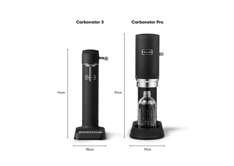Carbonator Pro Machine à Eau Gazeuse Noir Mat