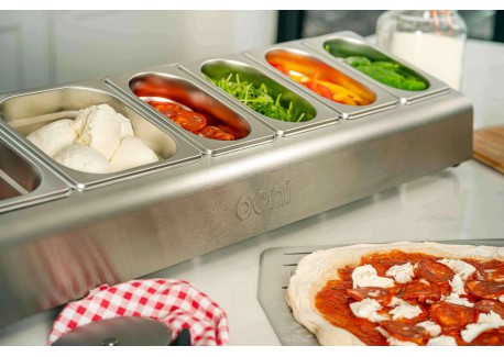 Saladette Bac à Garnitures et Ingrédients Inox 13 pcs