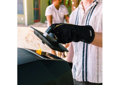 Leren anti-hitte ovenhandschoenen 2 st