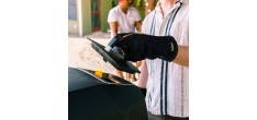 Leren anti-hitte ovenhandschoenen 2 st