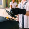 Zie dia Leren anti-hitte ovenhandschoenen 2 st