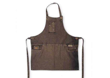 5 Pocket Aprons Tablier Coton Bio Goldfish Black