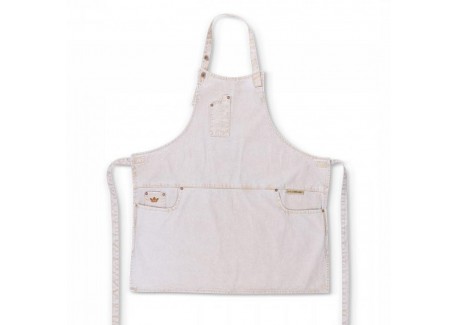 5 Pocket Aprons Tablier Coton Bio Goldfish White
