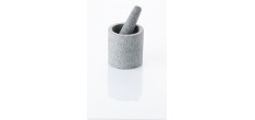 Mortier et Pilon Granit Double Face Demi Poli
