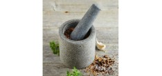 Mortier et Pilon Granit Double Face Demi Poli