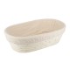Panier à Lever Oval Rotin et Lin 23x16 cm