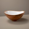 Zie dia Slakom Mangohout en Wit Hars  29 x28 x12 cm