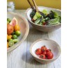 Zie dia Saladekom Mangohout en Wit Hars 44 x43 x12 cm