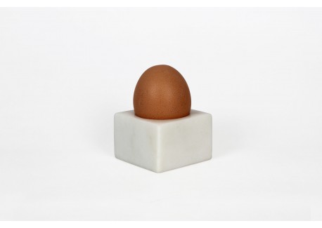 Coquetier pour Oeuf à la Coque Marbre Blanc