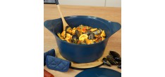 Incroyable Cocotte Anti-Adhésive 28 cm Bleu Myrtille 7 l