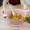 Zie dia Incroyable Antikleef Braadpan 28 cm Roze Guimauve 7 l