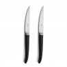 Voir la slide Rib Couteaux à Steak Brossé Manche Noir 2 pces + Coffret