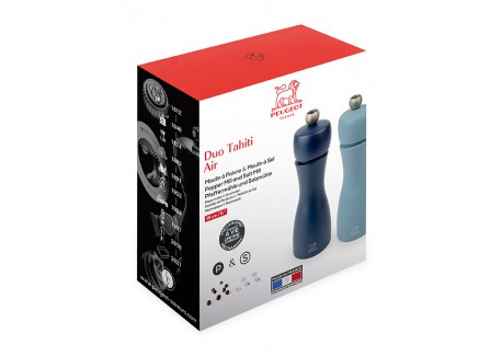 Tahiti Duo Moulins à Poivre et à Sel 15 cm Air (Tons bleus) 