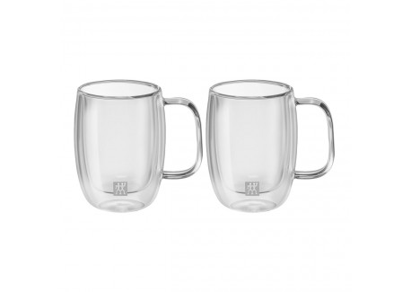 Sorrento Tasses à Café Double Paroi avec Poignée 130 ml 2 pcs