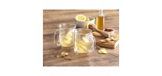 Sorrento Dubbelwandige Cappuccino Tassen met Handvat 350 ml 2 dlg