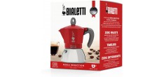 Moka Induction Cafetière 6 Tasses Rouge