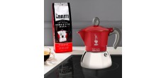 Moka Induction Cafetière 6 Tasses Rouge
