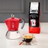 Zie dia Moka Inductie Koffiekan 6 Kops Rood
