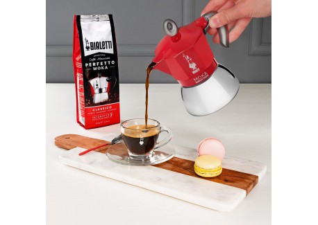 Moka Induction Cafetière 6 Tasses Rouge
