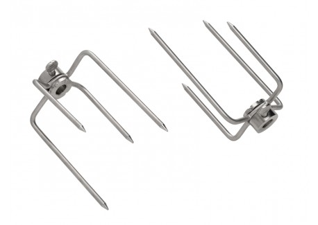 Tourne Broche à Rôtir Electrique pour Barbecue Large 46 cm