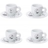 Zie dia Set van 4 Espressokopjes Carosello