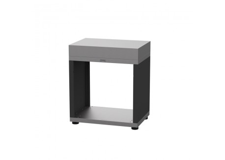 Meubles Cuisine Extérieure d'Angle 5 Éléments Modulable Inox et Noir