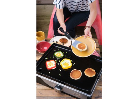 Plancha Électrique fonte Emaillée La Petite Française 150 Duo