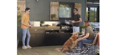 Outdoor keuken Meubel 3 modulaire Elementen RVS en Zwart