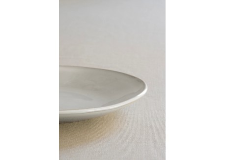 Organic Assiette Plate Blanc 21,5 cm