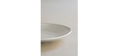 Organic Assiette Plate Blanc 21,5 cm