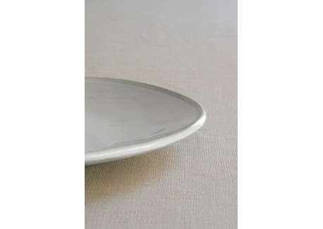 Organic Assiette Plate Blanc 26,5 cm
