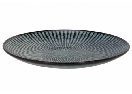 Atlantis Stripe Azuurblauwe Ombré Bord 21,5 cm